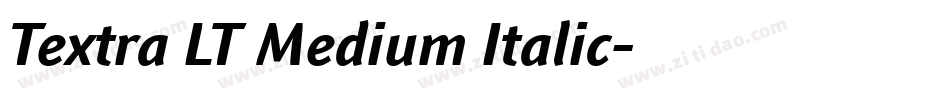 Textra LT Medium Italic字体转换